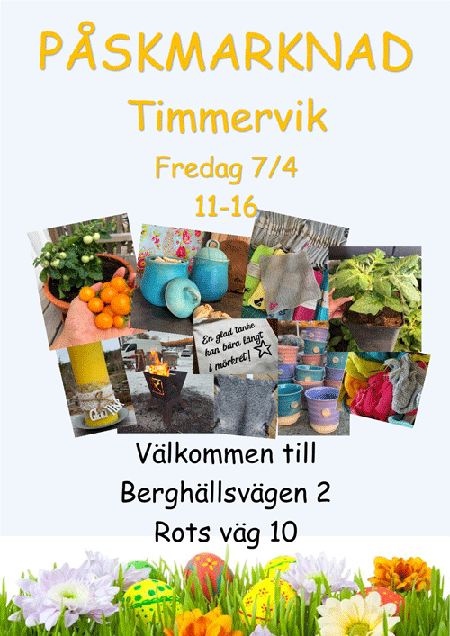 Påskmarknad i Timmervik